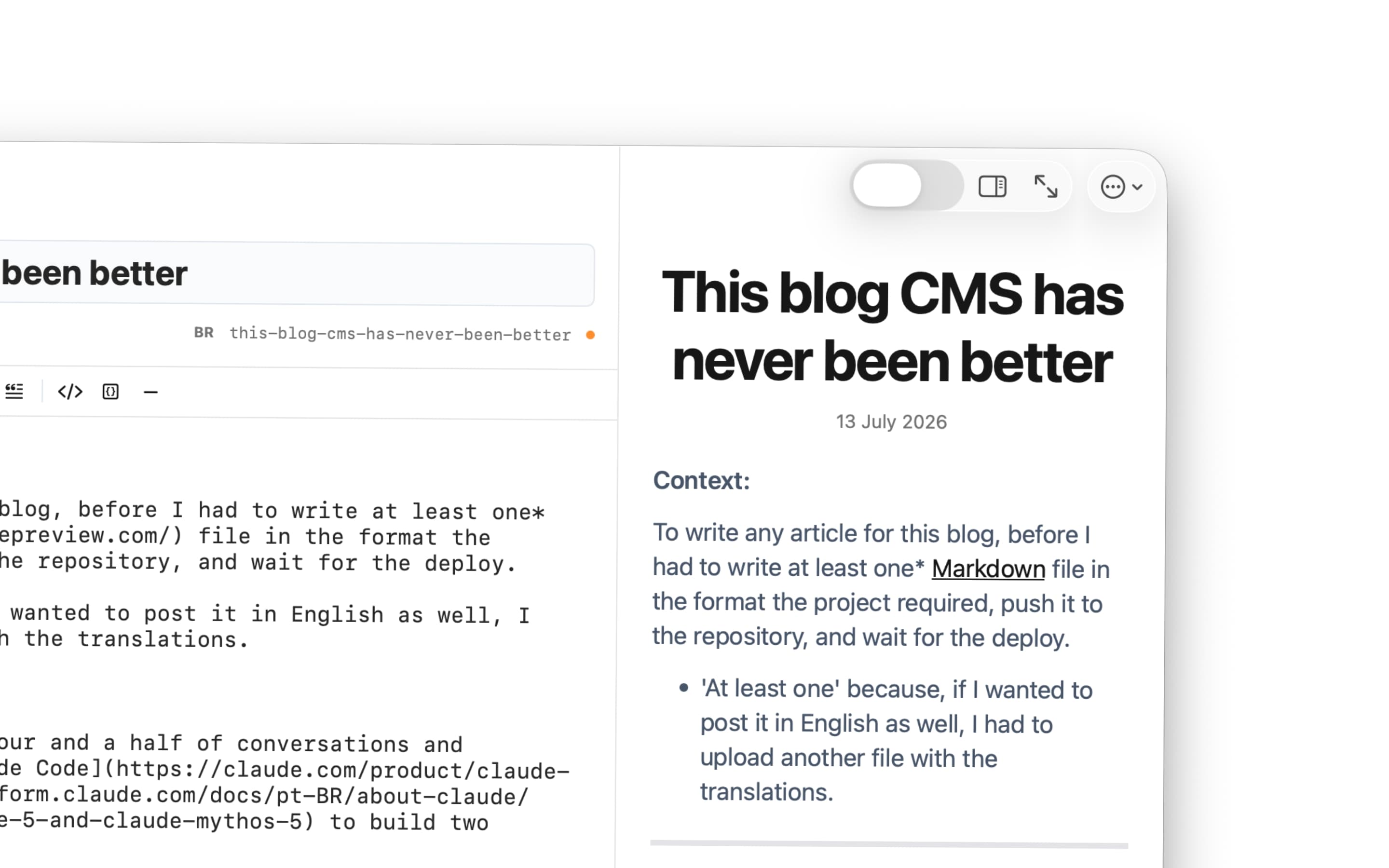 Article cover for This blog CMS has never been better
